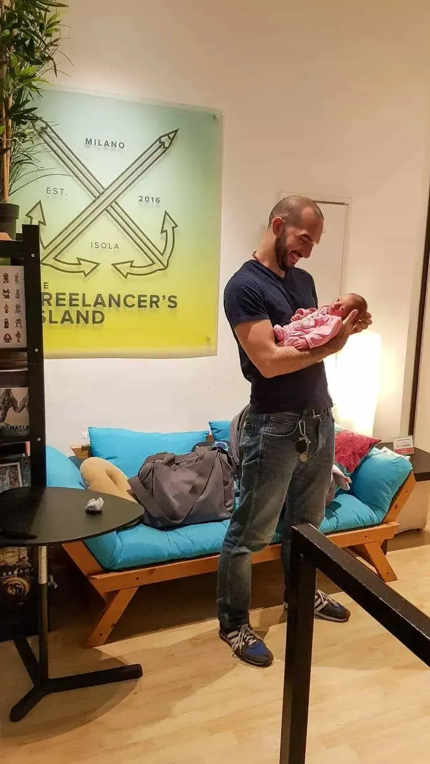 Lila nel coworking che ho costruito